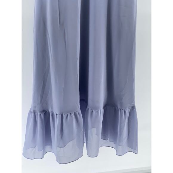 AZAZIE Women's Lilac Sweetheart Neck Short Puff-Sleeve Ruffle-Hem Dress SZ A8 - Picture 9 of 16